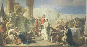 PITTONI, Giambattista Polyxenes Sacrificing to the Gods of Achilles (mk05) oil painting picture